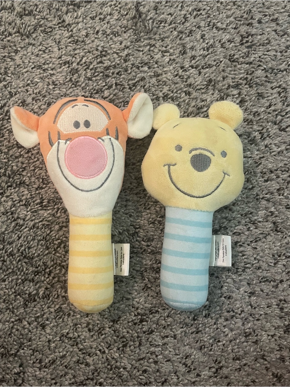 Pooh and Tigger Disney Rattles